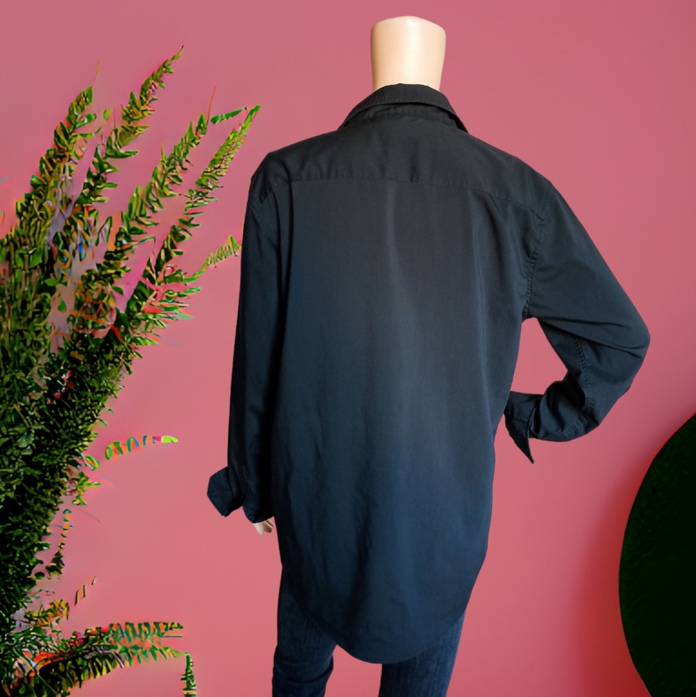 Z/C Habillé Men/Unisex Black Classic Dressing Shirt - Picture 7 of 16